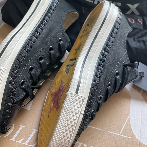 NEW JOHN VARVATOS CONVERSE LEATHER TURTLE SNEAKERS - Picture 2 of 13